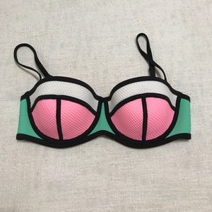 TRIANGL bikini top, Poppy Flamingo Fling